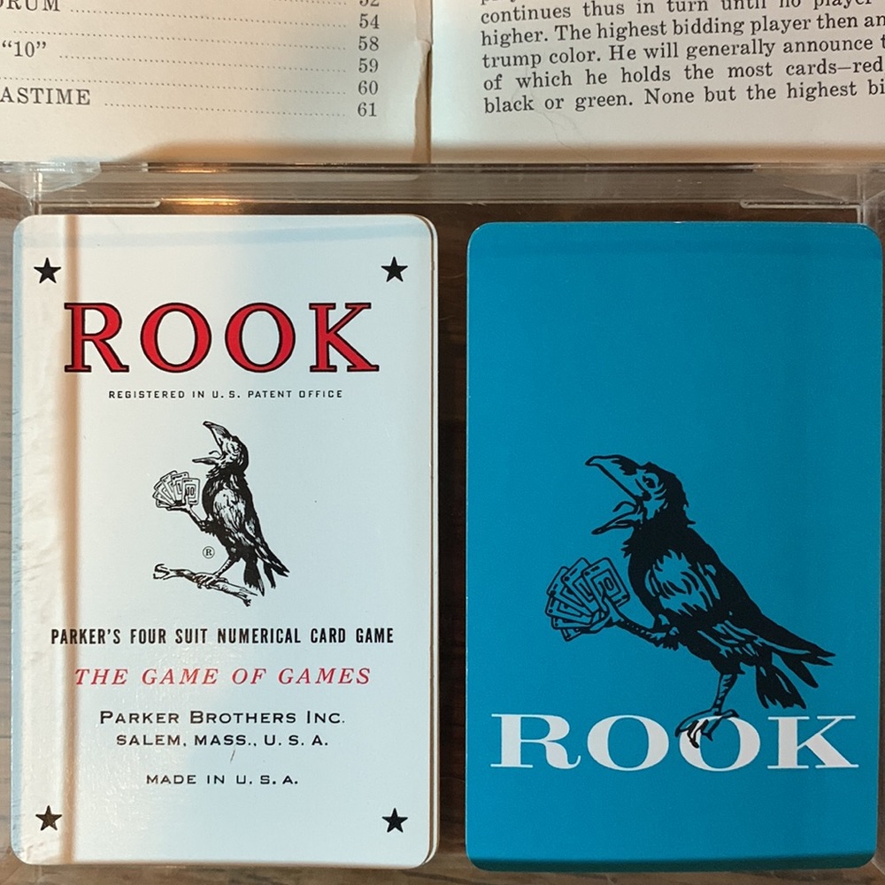 1963 Edition Rook Card Game Set Vintage